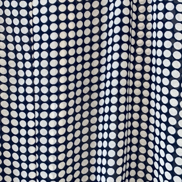 Max Studio Polka Dot Print Flutter Sleeve Elastic Waist Top - Picture 3 of 8